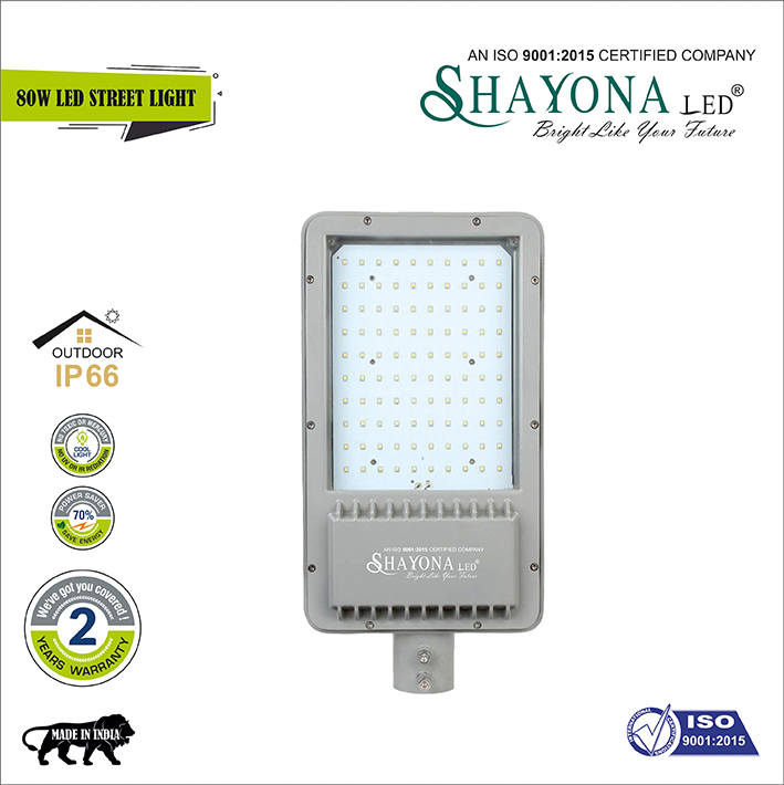 Shayona LED street light frame model 80 watts